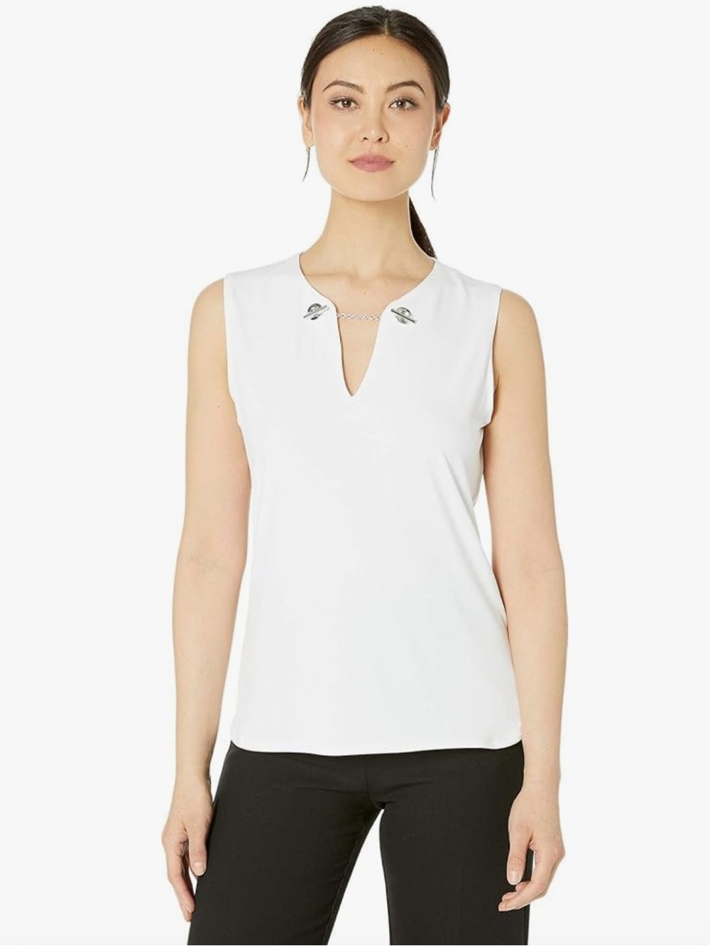 Calvin Klein 🤍🤍 Sleeveless Grommet Detail Ity 🤍🤍 - L